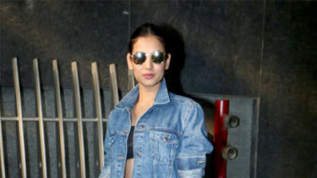 Sonal Chauhan snapped outside the gym in Khar