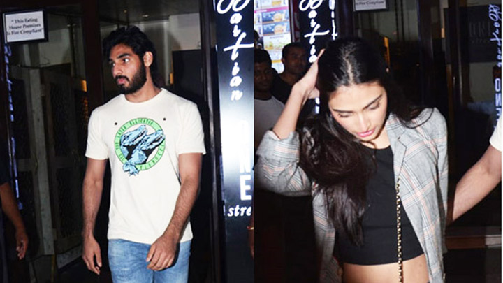 Sunil Shetty’s daughter Athiya Shetty with Ayan Shetty spotted @Bastian Bandra