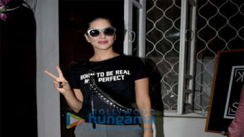 Sunny Leone spotted at Krome studio in Bandra