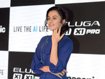 Taapsee Pannu attends the launch of Panasonic Mobiles