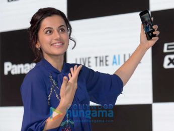 Taapsee Pannu attends the launch of Panasonic Mobiles