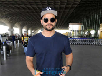 Varun Dhawan, Manushi Chhillar and Kunal Khemu snapped at the airport