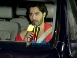Varun Dhawan snapped at the gym