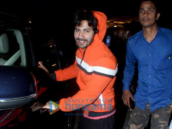 Varun Dhawan snapped outside a gym in Juhu