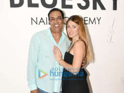 Vindu Dara Singh and Dina Singh snapped at the launch of Bluesky Nail Academy