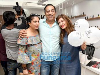 Vindu Dara Singh and Dina Singh snapped at the launch of Bluesky Nail Academy