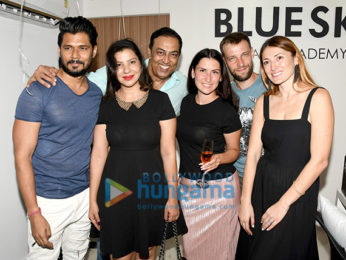 Vindu Dara Singh and Dina Singh snapped at the launch of Bluesky Nail Academy
