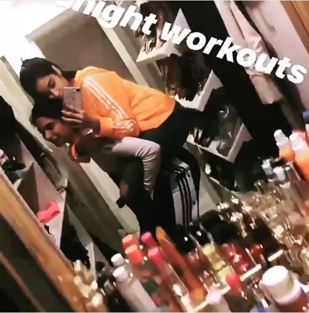 Watch Janhvi Kapoor PIGGYBACKS with Khushi Kapoor, gives a sneak peek into their midnight shenanigans