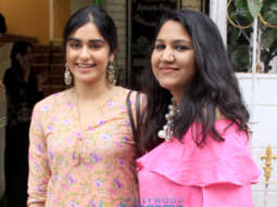 Adah Sharma, Anjana Sukhani and Sandeepa Dhar snapped at Bistro Cafe