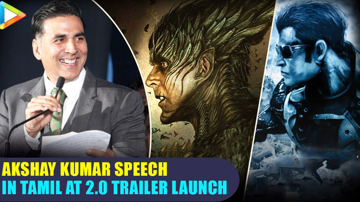 Akshay Kumar speech in TAMIL at 2.0 Trailer Launch | Rajinikanth | Amy Jackson |