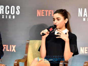 Alia Bhatt, Shaking Batra snapped during a session with Narcos Mexico stars Michael Pena and Diego Luna