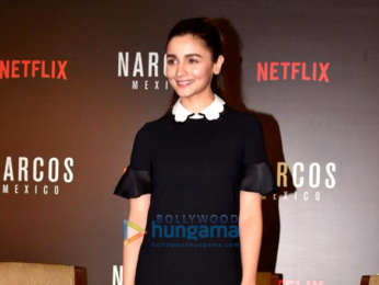 Alia Bhatt, Shaking Batra snapped during a session with Narcos Mexico stars Michael Pena and Diego Luna