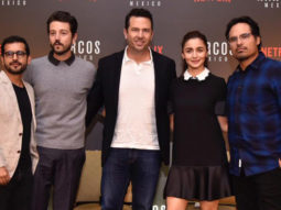 Alia Bhatt, Shakun Batra in the panel discussion with NARCOS cast Michael Pena & Diego Luna