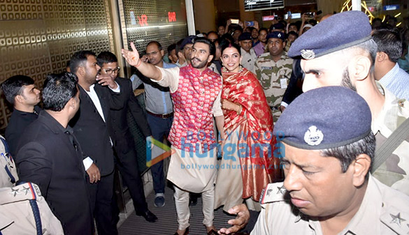 deepika padukone and ranveer singh snapped arriving post their wedding in italy 4