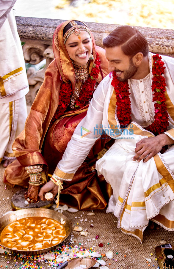 deepika padukone and ranveer singh snapped during their konkani wedding ceremony at lake como italy 4