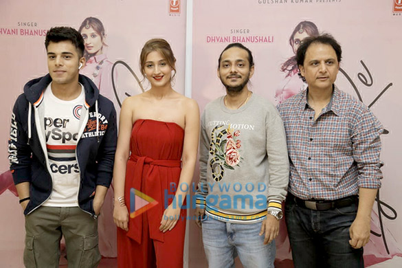 dhvani bhanushali neeraj roy and others grace the launch of the album leja re 2