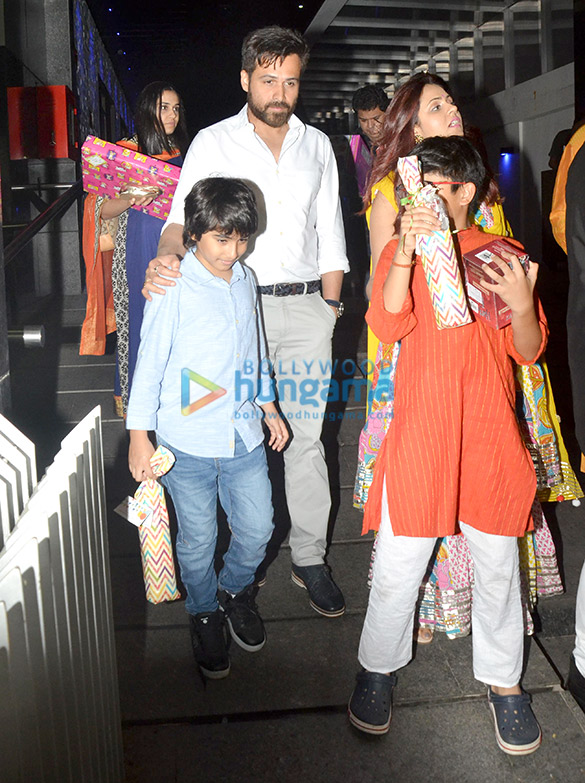 Emraan Hashmi and family snapped at Hakkasan in Bandra Emraan Hashmi and family snapped at Hakkasan in Bandra