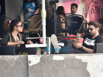 Gurmeet Choudhary and Debina Choudhary spotted at CCD, Bandra