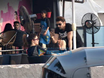 Gurmeet Choudhary and Debina Choudhary spotted at CCD, Bandra