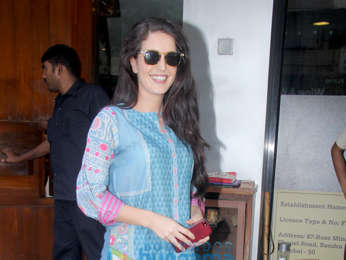 Isabelle Kaif spotted at Salt Water Cafe in Bandra