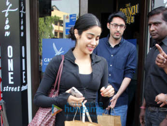 Janhvi Kapoor spotted at Bastian in Bandra