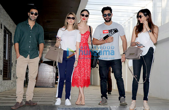 Kareena Kapoor Khan, Riddhima Kapoor Sahani, Aadhar Jain and Armaan Jain spotted at Hakkasan in Bandra Kareena Kapoor Khan, Riddhima Kapoor Sahani, Aadhar Jain and Armaan Jain spotted at Hakkasan in Bandra