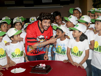 Kartik Aaryan snapped spending Children’s Day with kids from Smile Foundation at Smash