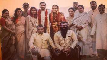 NEW PIC ALERT: Newlyweds Ranveer Singh and Deepika Padukone look regal in Konkani style wedding outfits as they strike a pose with their squad in Italy