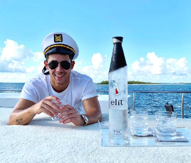 Nick Jonas kicks off his fun bachelors in the middle of the sea and here are the pics