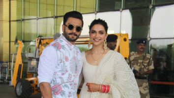 PHOTOS: Newlyweds Deepika Padukone and Ranveer Singh hold hands and smile all the way as they head to Bangalore for their reception