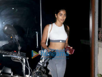 Pooja Hegde snapped at a clinic in Bandra