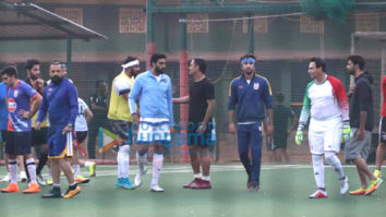 Ranbir Kapoor, Abhishek Bachchan and others snapped during a football match