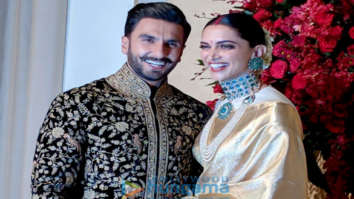 Ranveer Singh and Deepika Padukone arrive at their Bengaluru wedding reception