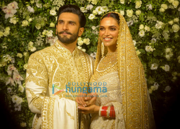 Ranveer Singh and Deepika Padukone arrive at their Mumbai reception Ranveer Singh and Deepika Padukone arrive at their Mumbai reception