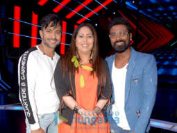 Remo Dsouza, Terence Lewis and Geeta Kapur snapped on sets of the show Dance Plus 4