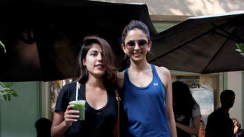 Rhea Chakraborty and Rakul Preet Singh spotted at Kitchen Garden