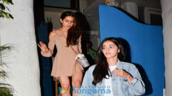 Sara Ali Khan and Ananya Pandey spotted at Olive in Bandra