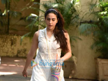 Sara Ali Khan snapped outside the gym