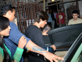 Shah Rukh Khan spotted at a dubbing studio in Bandra