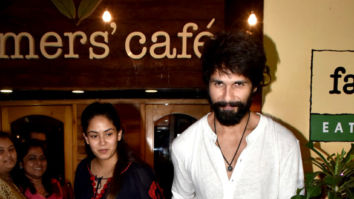 Shahid Kapoor and Mira Rajput spotted at Farmers’ Cafe in Bandra