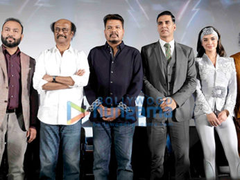 Snapped: Rajinikanth and Akshay Kumar at 2.0 trailer launch