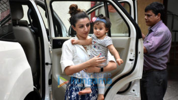 Soha Ali Khan and Inaaya Naumi Kemmu spotted at a play school in Bandra