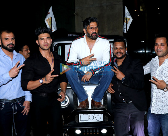 suniel shetty and sahil khan at the launch of mud skull adventure 2 0 5