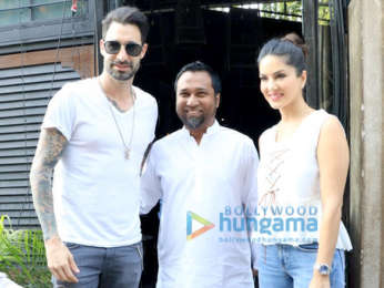 Sunny Leone snapped with husband Daniel Weber in Juhu