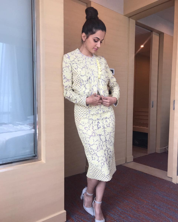 Taapsee Pannu in Pankaj & NIdhi for FICCI FLO Lucknow (1)