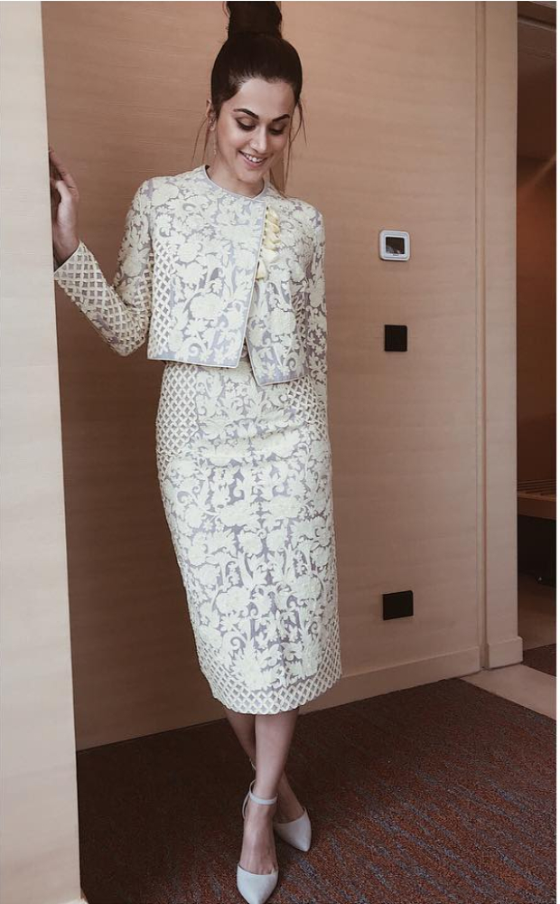 Taapsee Pannu in Pankaj & NIdhi for FICCI FLO Lucknow (4)