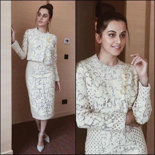 Taapsee Pannu in Pankaj & NIdhi for FICCI FLO Lucknow (7)