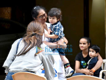 Taimur Ali Khan, Inaaya Naumi Kemmu and Laksshya Kapoor spotted at play school in Bandra