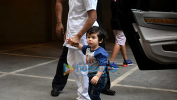 Taimur Ali Khan and Inaaya Naumi Kemmu spotted at play school
