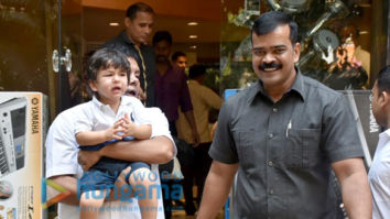 Taimur Ali Khan snapped at a music instrument shop in Bandra